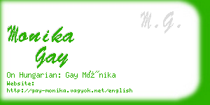 monika gay business card